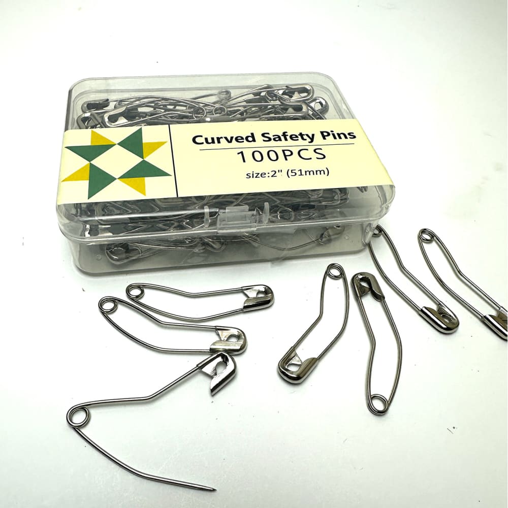 Quilters Curved 2" Safety Pins