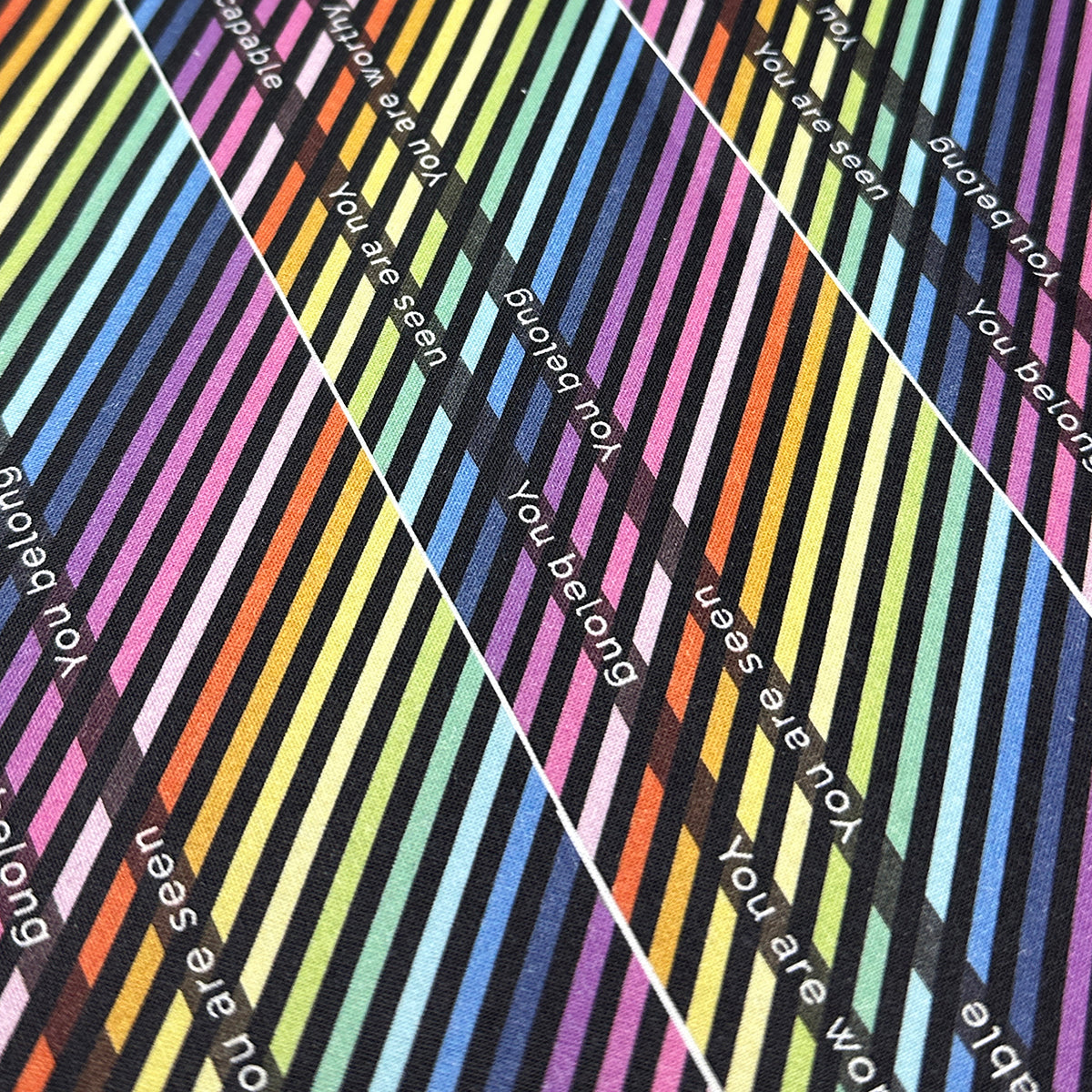 Perfect Binding Yardage Rainbow Stripe