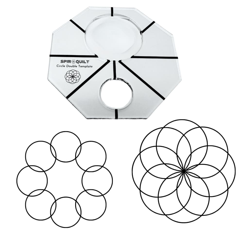 Spiro-Quilt Double Circle Template - Templates