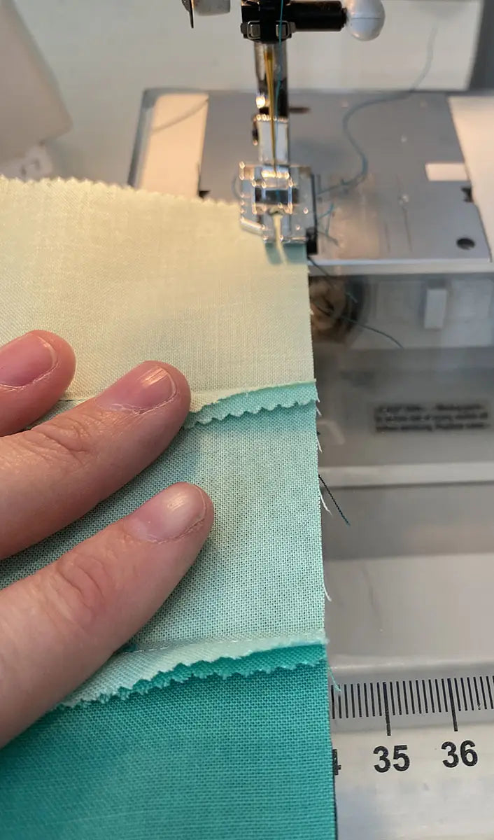 Stitching rows together