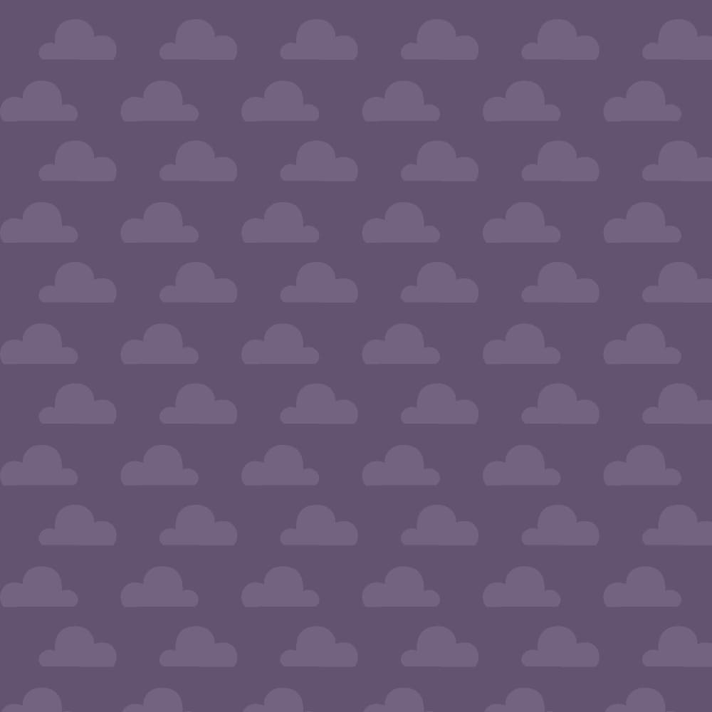 Children’s Coordinating Fabrics Purples by Pratique - Clouds