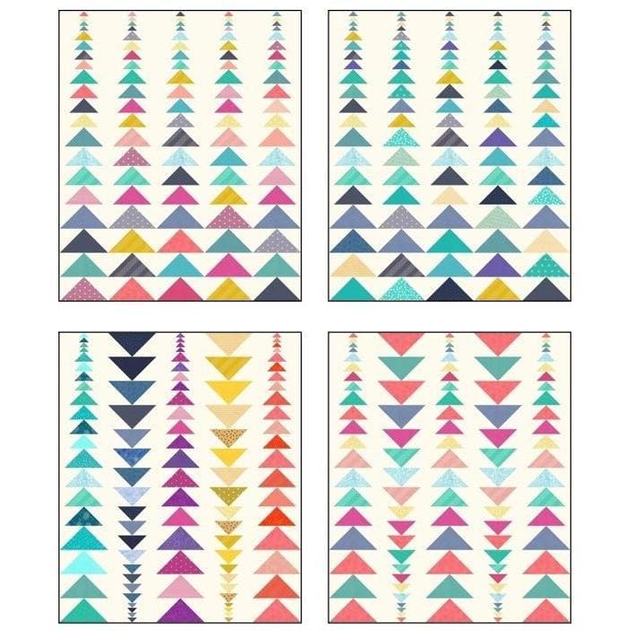 Complete Scrappy Geese Pattern Bundle - PDF Pattern by Leila