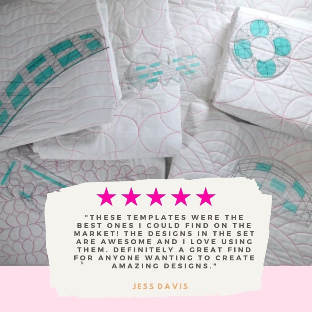 Free Motion Quilting Template and Rulers set - Sewing By Sarah free-motion-quilting-template-and-rulers-set-sewing-by-sarah