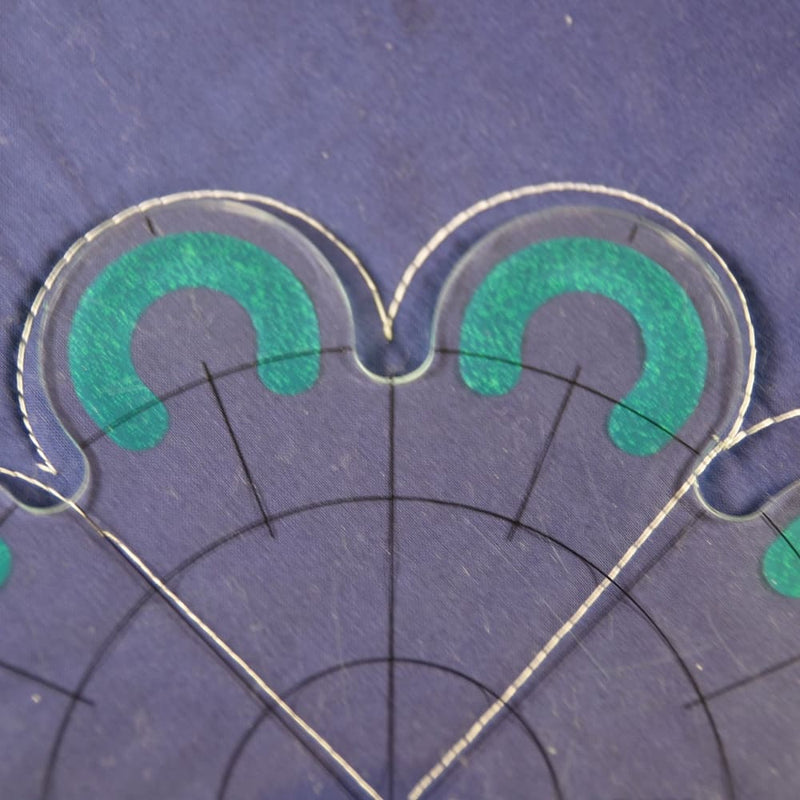 Free Motion Quilting Rulers Flower or Rope Border Template Sewing By Sarah