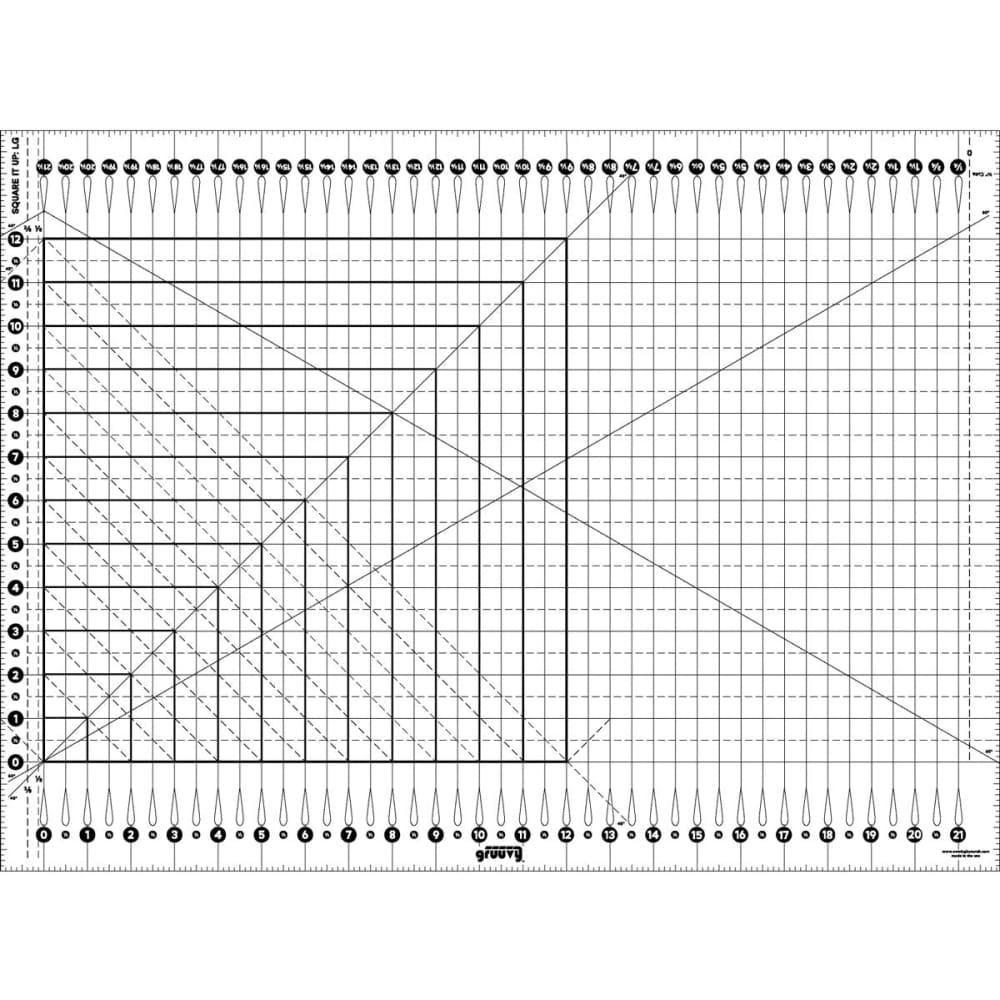 Gruuvy™ Square it Up Ruler- Large - Rulers
