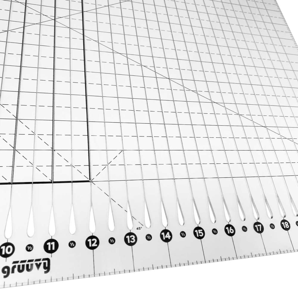 Gruuvy™ Square it Up Ruler- Large - Rulers