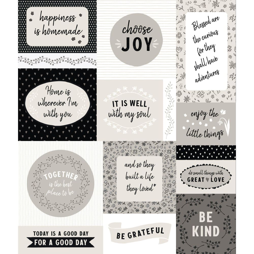 Inspirational Fabric Panel by Pratique - Neutral - Fabric