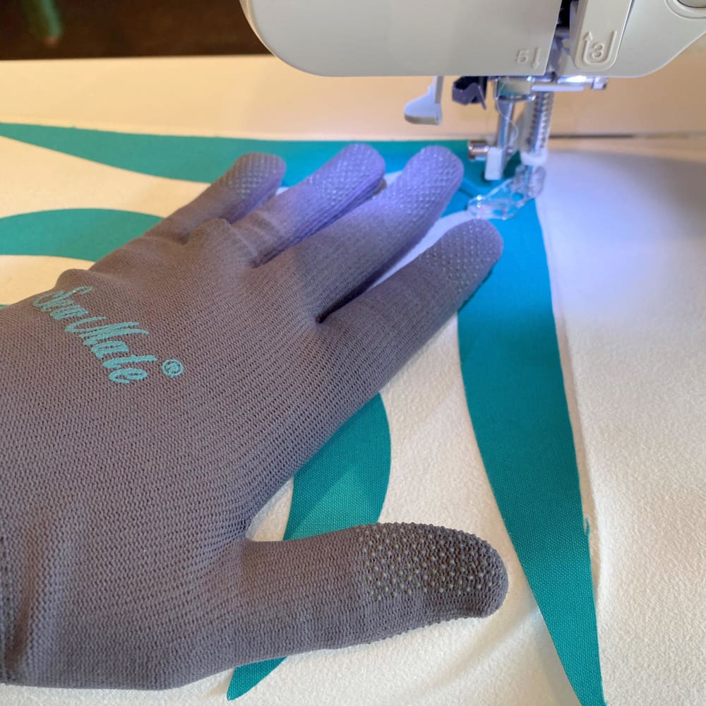 2Pairs Working Gloves Quilting Gloves for Free-Motion Quilting