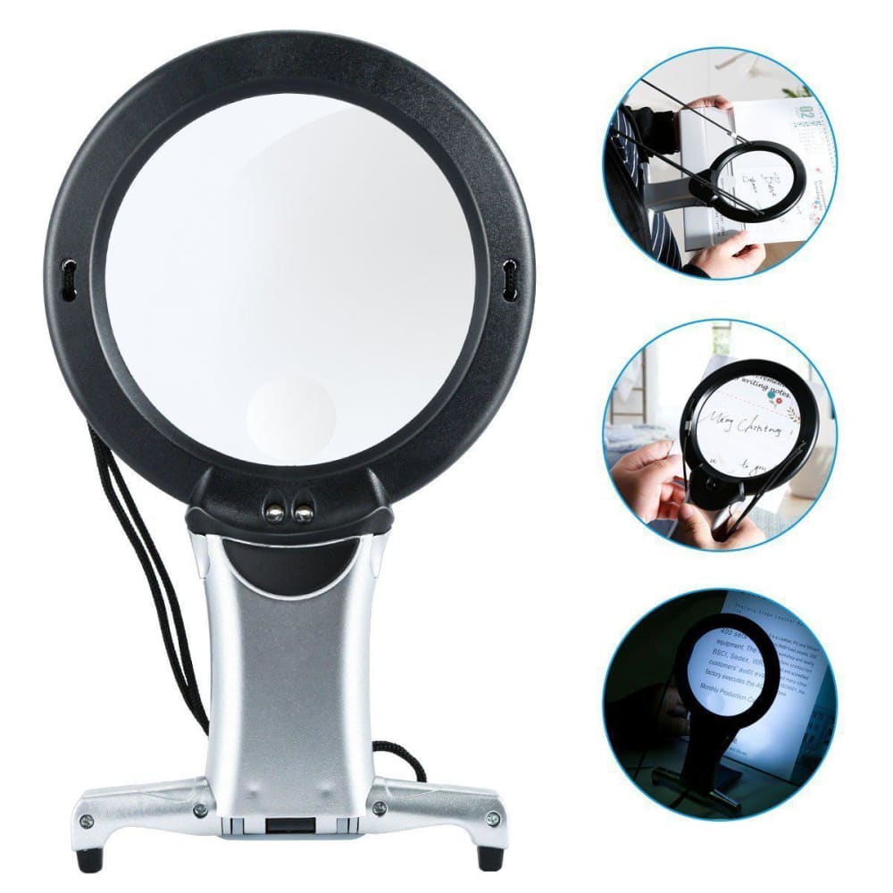 Magni-Light Hands Free Magnifying Light with LED lights for attaching binding and magnifying