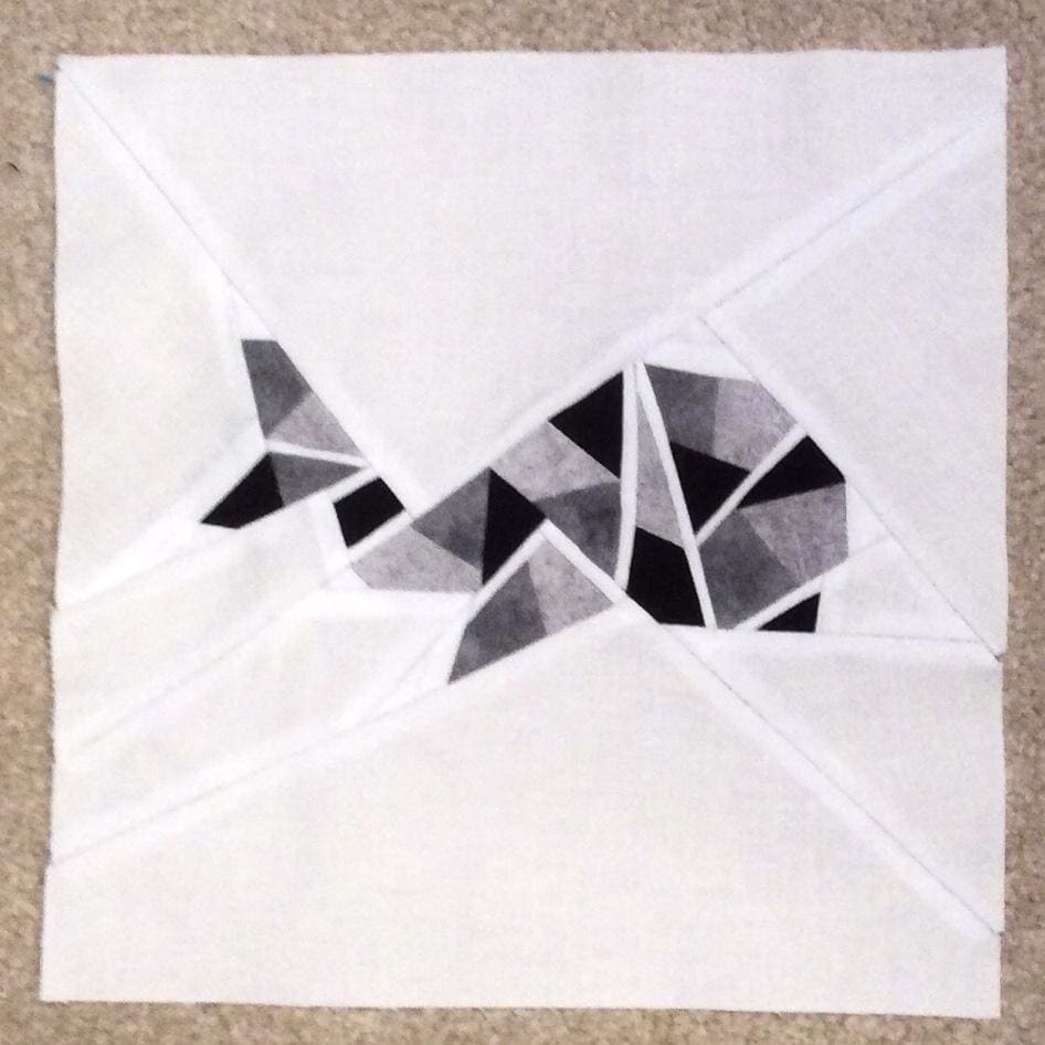 Origami Whale Foundation Paper Piecing Pattern by Catalina 
