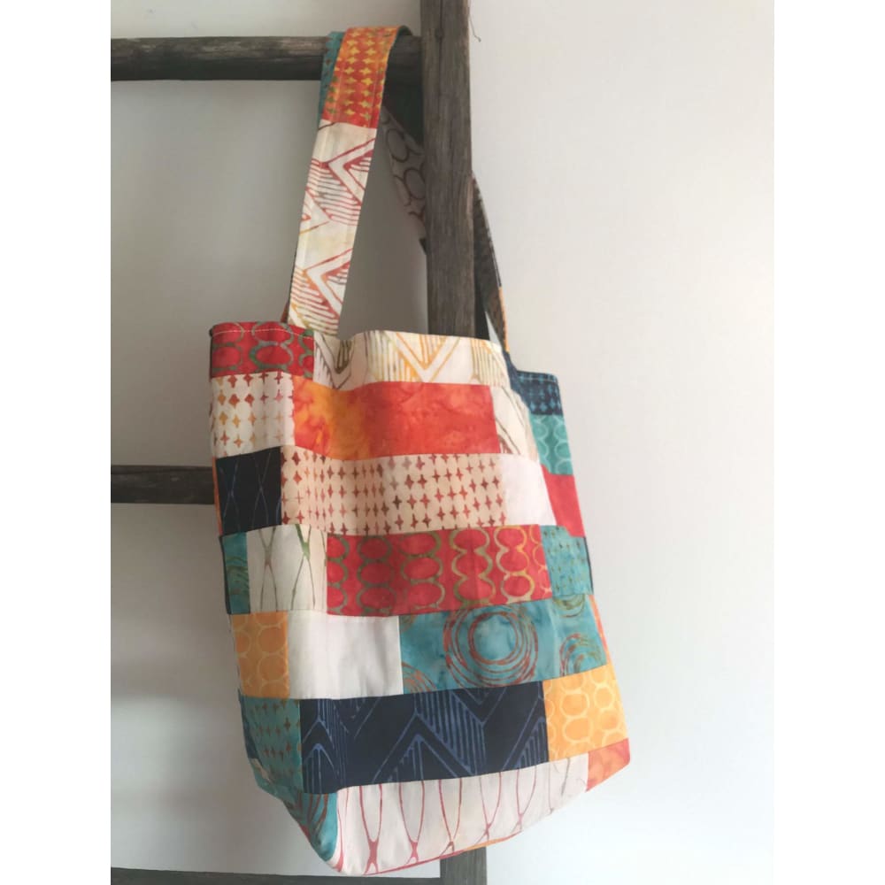 Shop online cotton block printed quilted bag