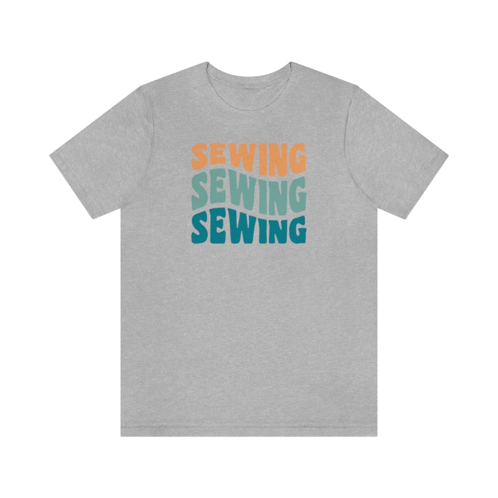Retro Sewing T-Shirt - Athletic Heather / S - T-Shirt