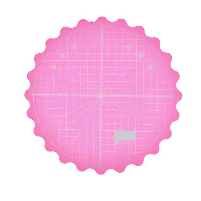 Cut and Spin 360 rotating cutting mat - SMALL- 8 Size - pink
