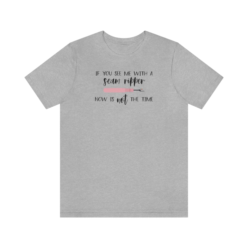 Seam Ripper T-Shirt - Athletic Heather / S - T-Shirt