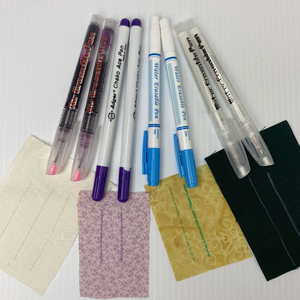 ZPAQI Practical Fabric Marking Pen Kit Heat Erasable Fabric Pen DIY Sewing  Marker 